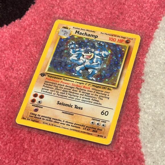 Machamp 1st Edition #8 – Pokémon Base Set – As Pictured - Picture 2 of 6
